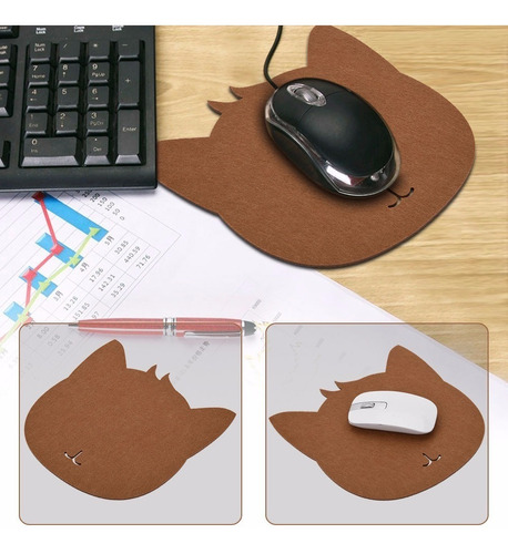 Mouse Pad Cat - Formato De Gato Várias Cores Disponíveis