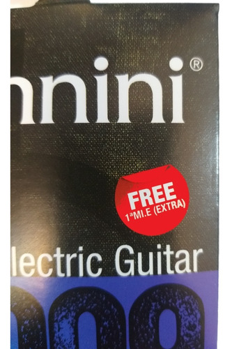 Imagen 2 de 2 de Juego Cuerdas Guitarra Eléctrica Giannini 009-042 1ra Extra