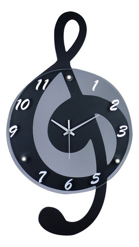 Broadway Gift Co. G-clef Music Note Outline - Reloj De Pare.