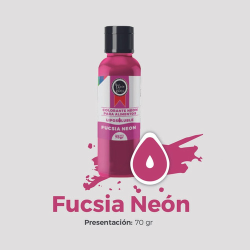 Colorante Liposoluble Fucsia Neón 70gr. - g a $400