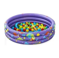 Comprar Piscina De 3 Anillos Inflable + 50 Pelotas 102cm X 25cm Alto