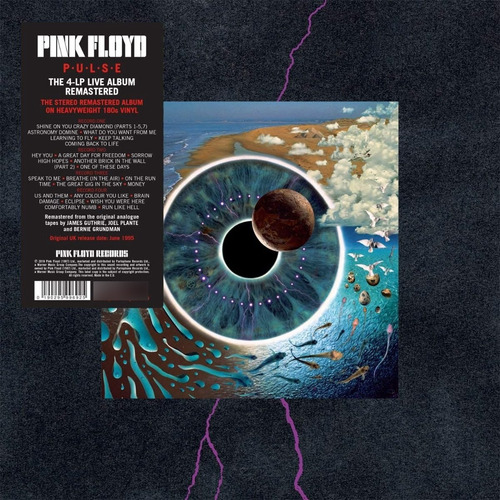 4 Lps Box - Pink Floyd Pulse 180 Gram Vinyl C/ Book 52 Page