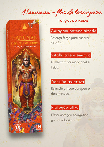 Kit Incenso Deuses Hindus 100% Natural Sem Carvão 60 Varetas