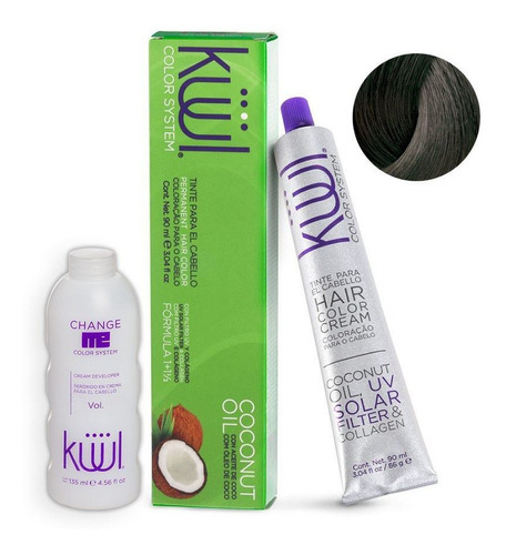 Tinta Kuul Tono N°2 Con Aceite De Coco + Oxidante Activador