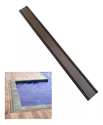 Ralo 15x100cm Linear Invisível Cola Piso Oculto Marrom