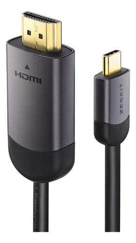 Cable Usb C A Hdmi (4k 60hz, 2m) Conectores Chapados En Oro 