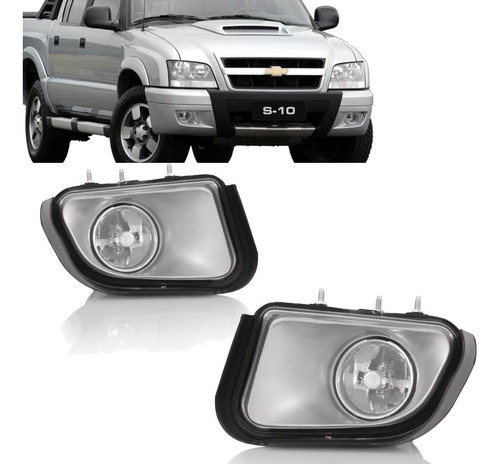 Par Farol De Milha Chevrolet S10 2001 2002 2003 2004 2005 2006 2007 2008 2009 2010