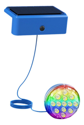 / Luz Solar Subaquática Para Piscina, Instalação Fácil,