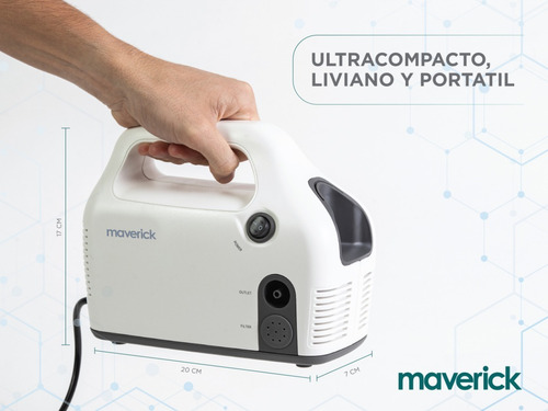 Imagen 2 de 9 de Nebulizador A Compresor 403a Yuwell Máscara Adulto I Niño