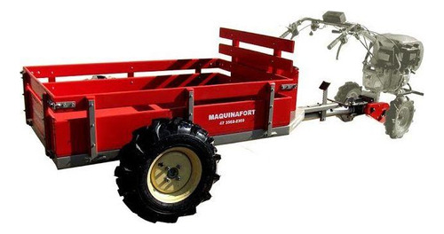 Carreta Traçada 4x4 400t Para Motocultivador Husqvarna Tf338