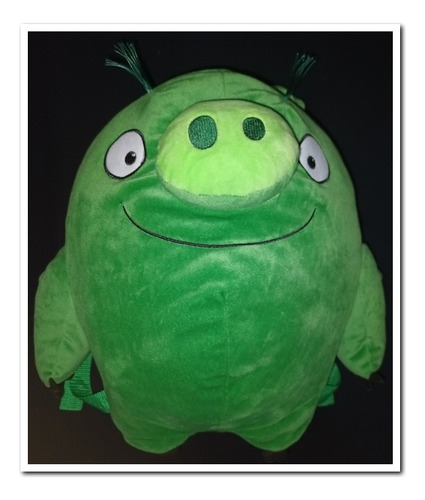 Angry Birds Pig, Mochila Peluche, 40x40 Cms. Aprox.