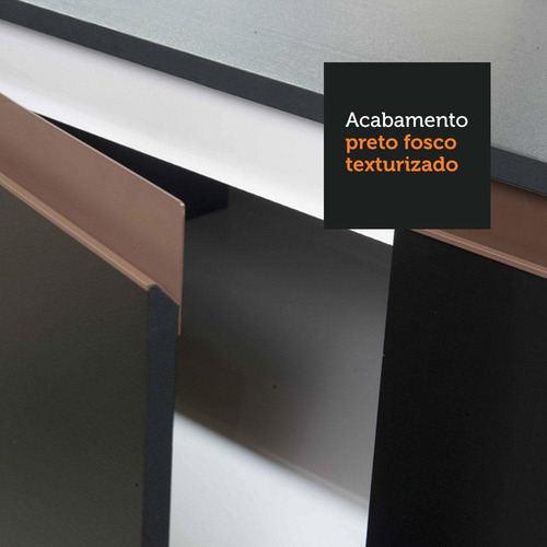 Cocina Integral Completa Modular Esquinero Madesa Reims 402cm Color Negro 02