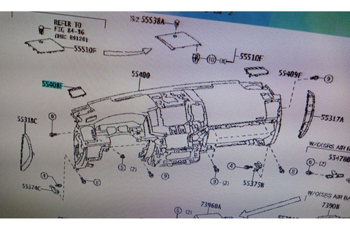 Rejilla Alta Voz Tablero Toyota Land Cruiser Lc 200 2020