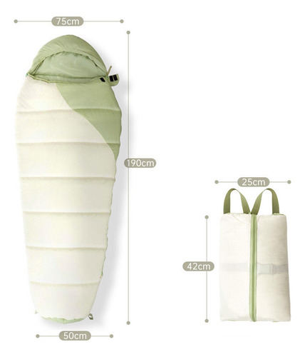 Saco De Dormir Para Clima Frío, Saco De Dormir 1,3 Kilos