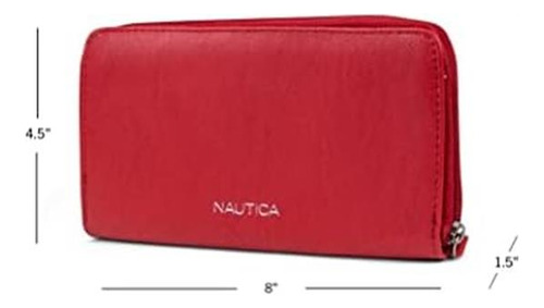 Cartera Nautica Bulk Cargo Con Rfid Para Mujer, Bolso De Man
