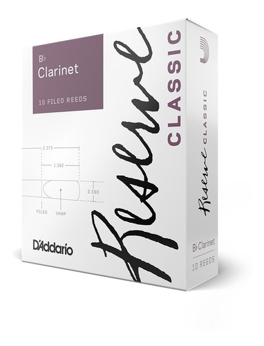 Caña Clarinete Reserve Classic Dct10- Caja X 10 Unds