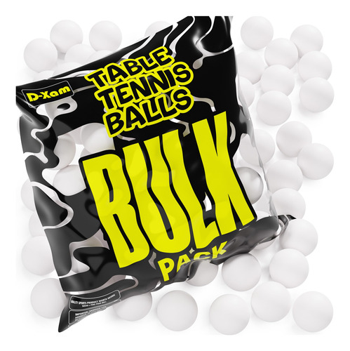 50 Pack White Ping Pong Balls 1 Star 40mm Official Size + We