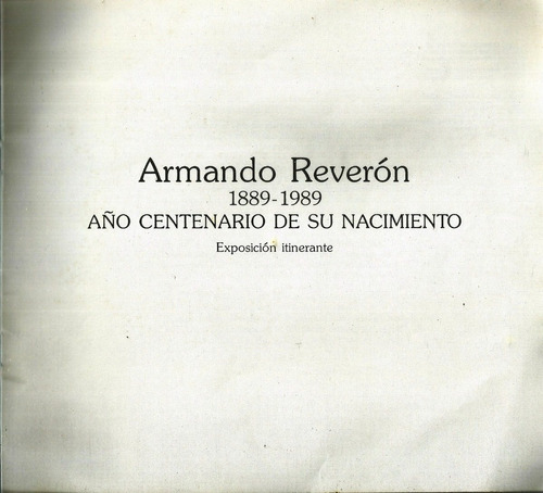 Armando Reveron 1889-1989 Año Centenario De Su Nacimiento #2