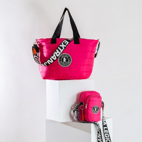 Imagen 8 de 10 de Tote Shopper Xl Diamond Rap Rosa