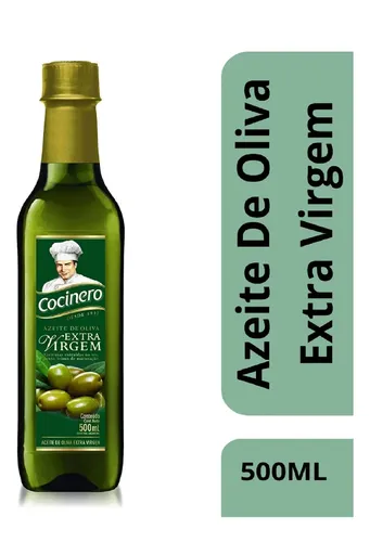 Caixa Com 12 Unidades Azeite de Oliva Extra Virgem Cocinero 500ml