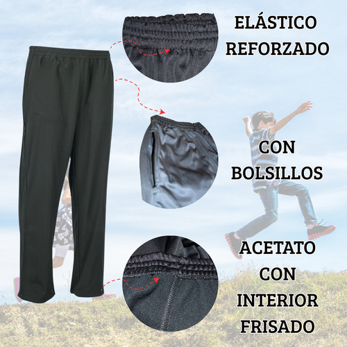 Remera Térmica + Pantalon Regalo Niños Manga Larga Frisada