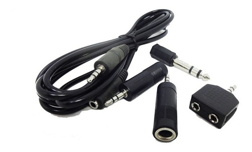 Imagem 9 de 9 de Kit Adaptadores De Audio Storm Com 4 + Cabo P2 1,80 Metro Nf