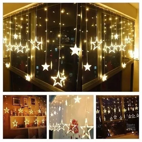 4 Cascata 138 Led Natal Estrela Decoração 8 Funções Novidade | Parcelamento sem juros 4 Cascata 138 Led Natal Estrela Decoração 8 Funções Novidade | Parcelamento sem juros