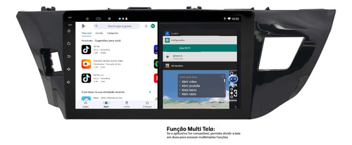 Multimidia Corolla 14/17 Android 14 2gb Octcaore Voz 10p 4g