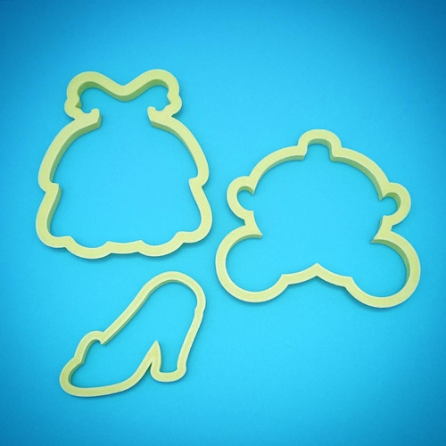 Set De 3 Cortadores De Galletas Cenicienta