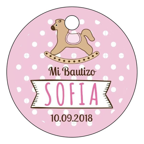 250 Etiquetas Personalizada Baby Shower / Bautizo Recuerdito