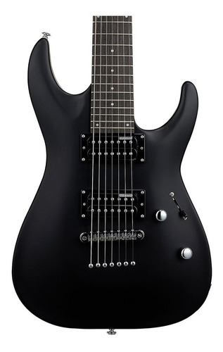 Guitarra eléctrica LTD MH Series MH-17 stratocaster de tilo black laqueado con diapasón de madera de ingeniería
