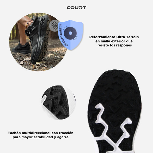 Tenis De Trail Running Ligeros Para Mujer | Court Valy