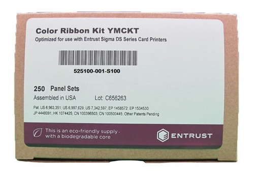 Ribbon Datacard Color P/ Ds3 525100-001-s100 250 Impres