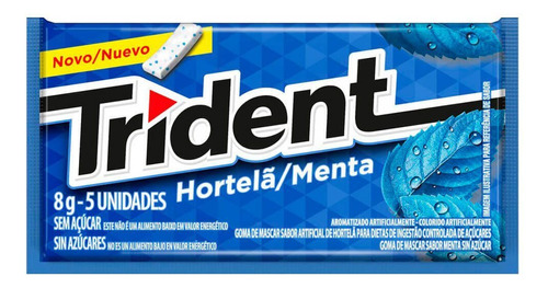 Goma de Mascar Sabor Hortelã Trident 8g