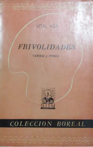 Vital Aza: Frivolidades: Versos Y Prosa (Usado)