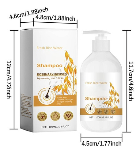 Água Fermentada Mais Espessa Para Todos Os Tipos De Shampoo