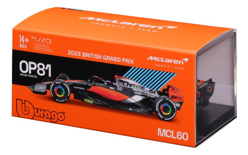 Auto F1 1:43 McLaren Mcl60 2023 Piastri #81 Acril Box