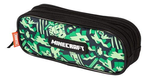 Mochila Costas Minecraft Escolar Com Estojo Duplo Passeio