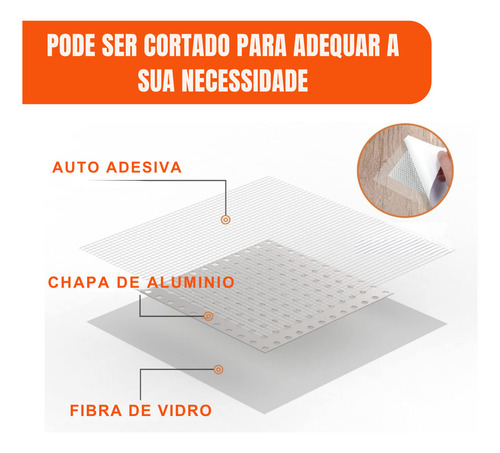 2 Telas De Reparo Autoadesiva Para Drywall 20x20cm Askoi