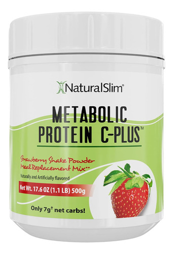 Metabolic Proteina C-plus Con Vitamina C Fresa 500 Gr