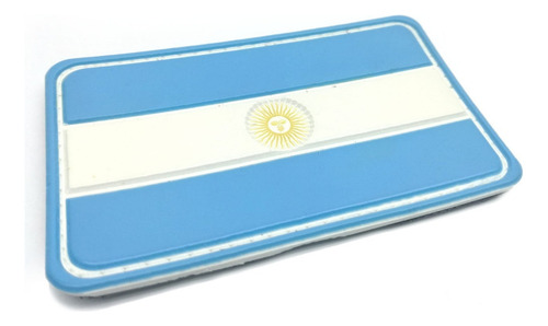 Bandera Argentina Goma Pvc Color Celeste Diseño de la tela Liso