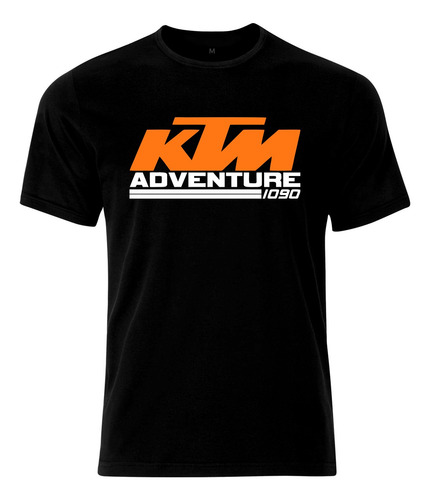 Remera Ktm Adventure 1090 - 100% Algodón Peinado Xxl Negro