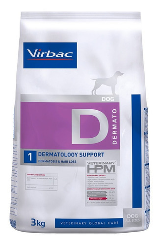 Alimento Virbac Hpm Dog Dermatology Support 3 Kg