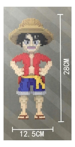 Rompecabezas 3d Bloques Armables Luffy One Piece Mini Blocks