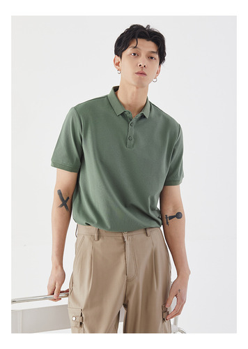 Polo Hombre 2025 Liso Cuello Vuelto - Casual Verano