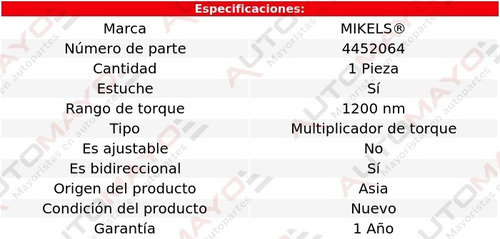 Multiplicador Torque 885 Lb/pie Con 3 Dados Mikel's