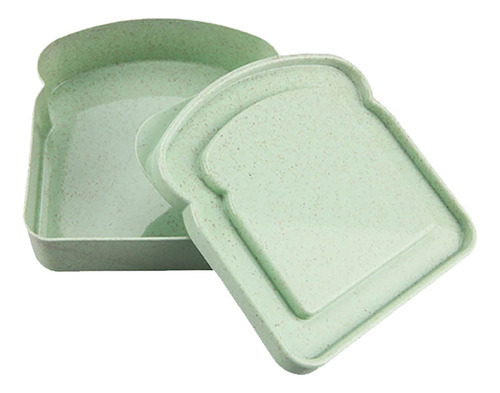 2 Fiambrera Bento, Contenedor De Almuerzo Ligero Verde