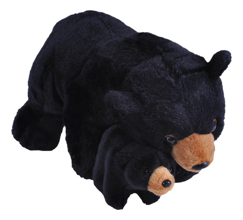 Wild Republic Peluche De Oso Negro Para Mamá Y Bebé, Anim.