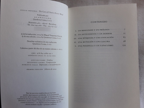 Imagen 4 de 6 de El Caso De Charles Dexter Ward H. P. Lovecraft Ed Acantilado