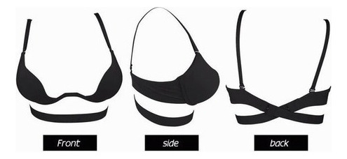 Brasieres Bra Push Up Escote Profundo Convertible